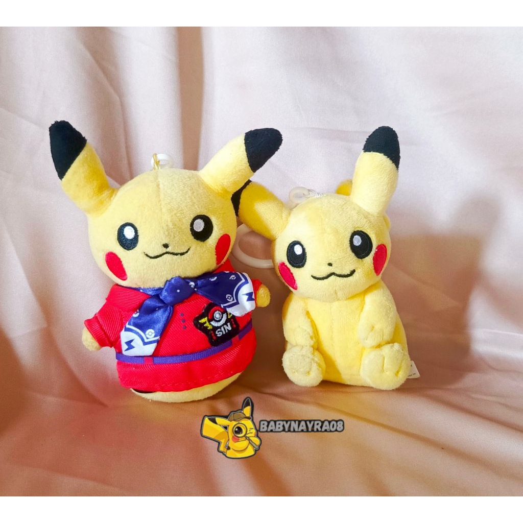 PIKACHU POKEMON KEYCHAIN PLUSH ORIGINAL BY POKEMON CENTER