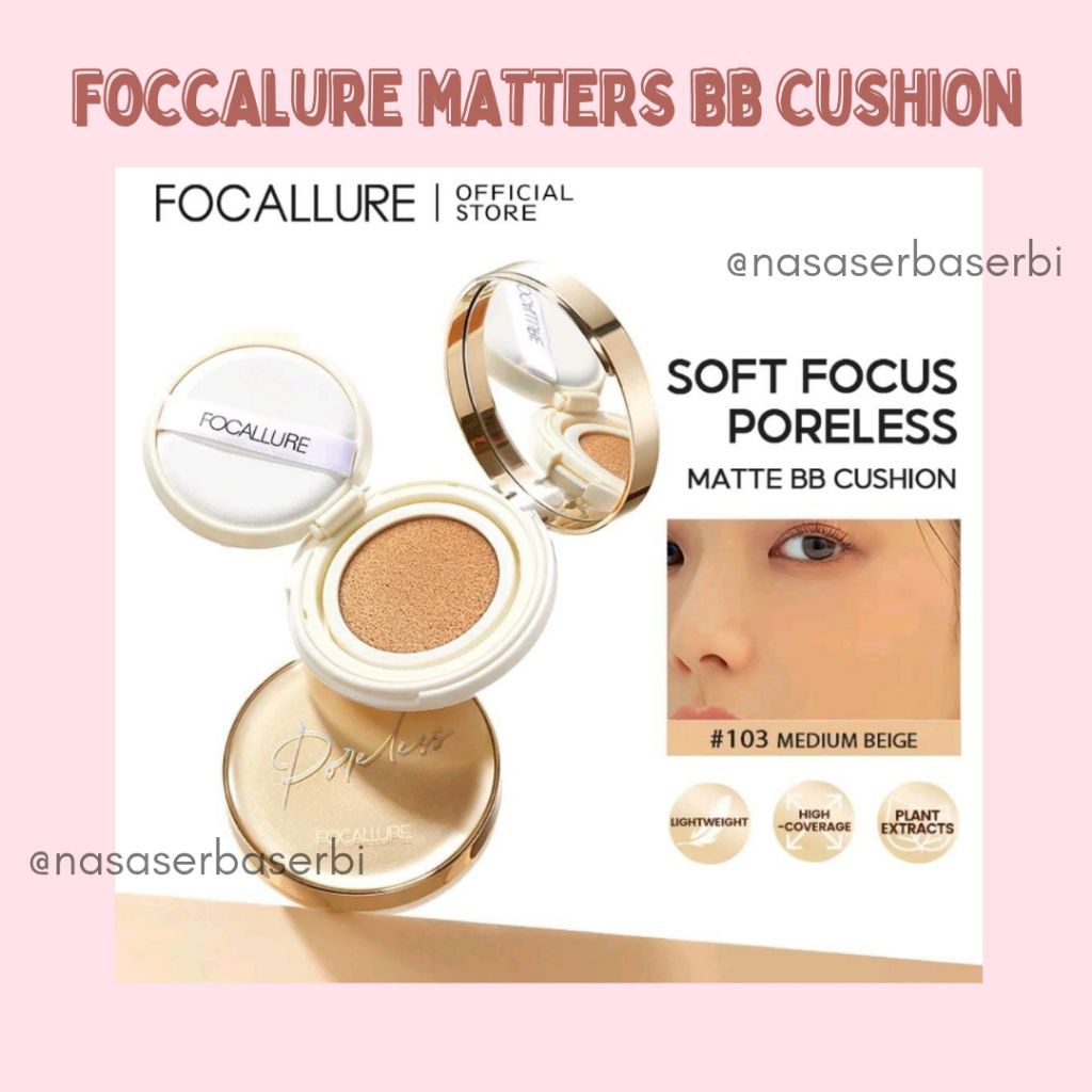 FOCALLURE - PORELESS MATTE CUSHION - FOUNDATION - CUSHION MATTE