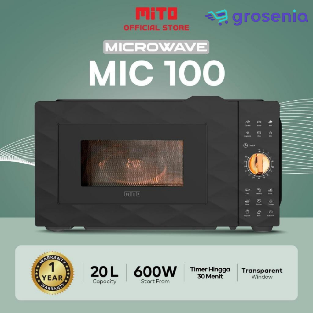 MITO MIC100 Electric Microwave 20L | Low Watt