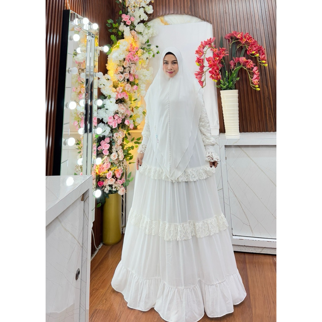 Saukia Syar’i Set — Ceruty Babydoll Premium | Fazza Boutique