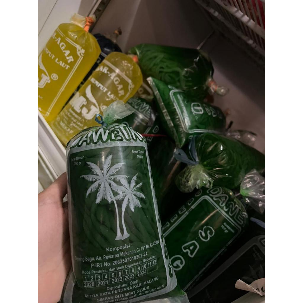 dawet hijau/dawet cendol/cendol hijau 500 gr