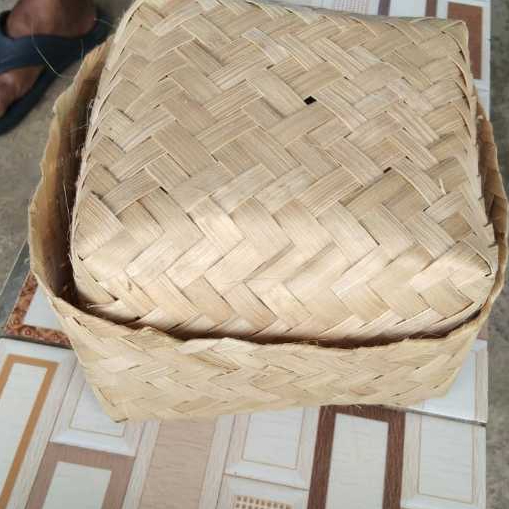 Besek 16x16Sepasang | Besek Halus Premium | besek bambu hampers lebaran
