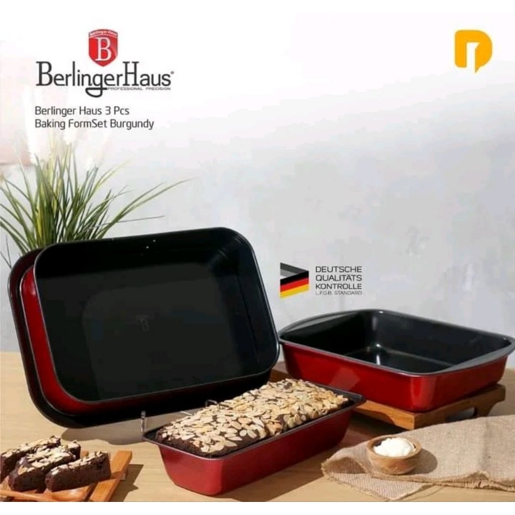 Berlinger Haus Baking Form Set Burgundy/Pan Kue
