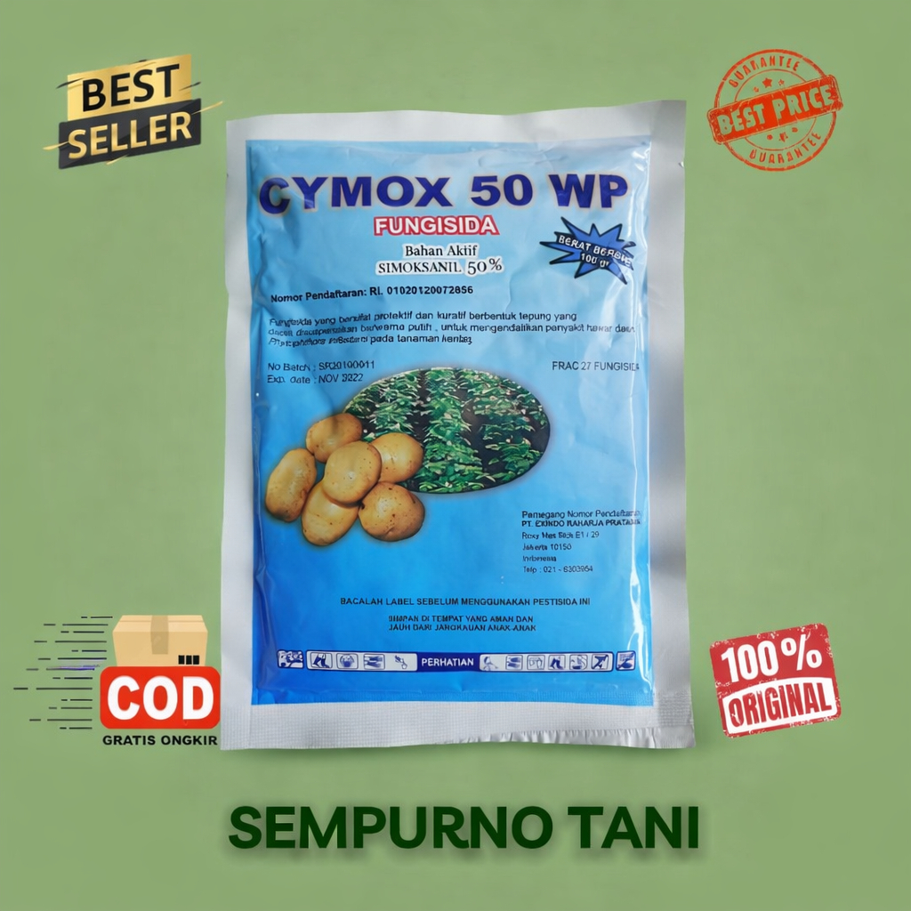 Fungisida Cymox 50 WP 100 ML Bahan Aktif Simoksanil