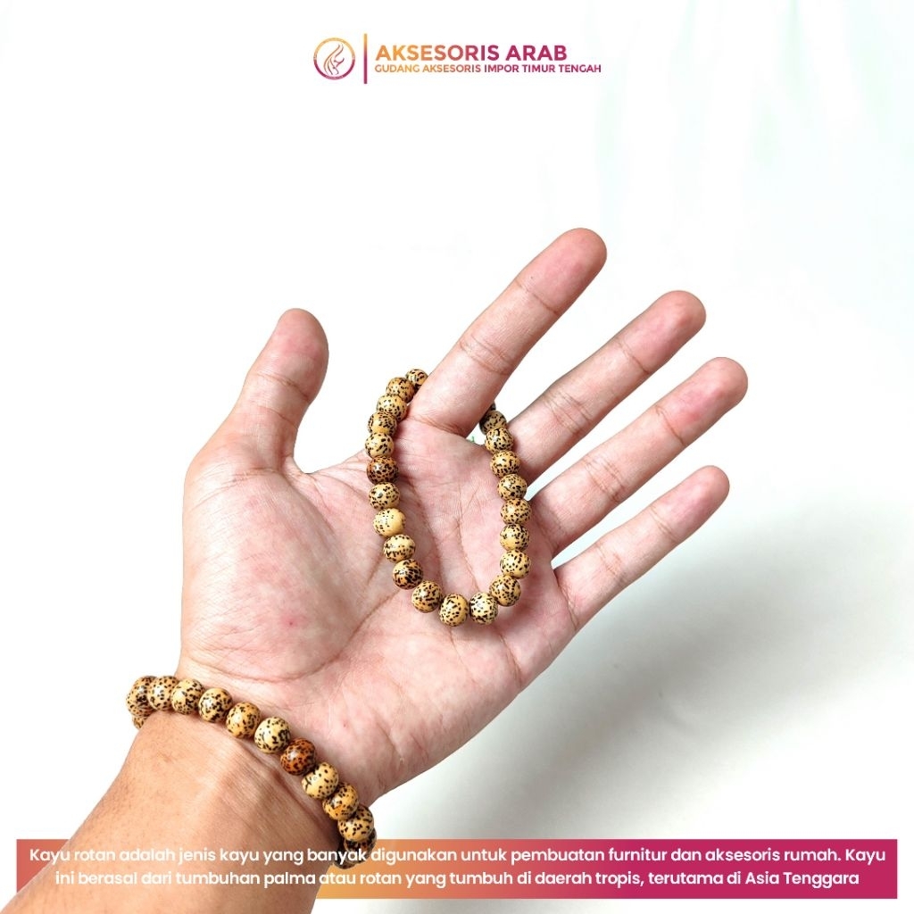 Gelang Biji Rotan Asli