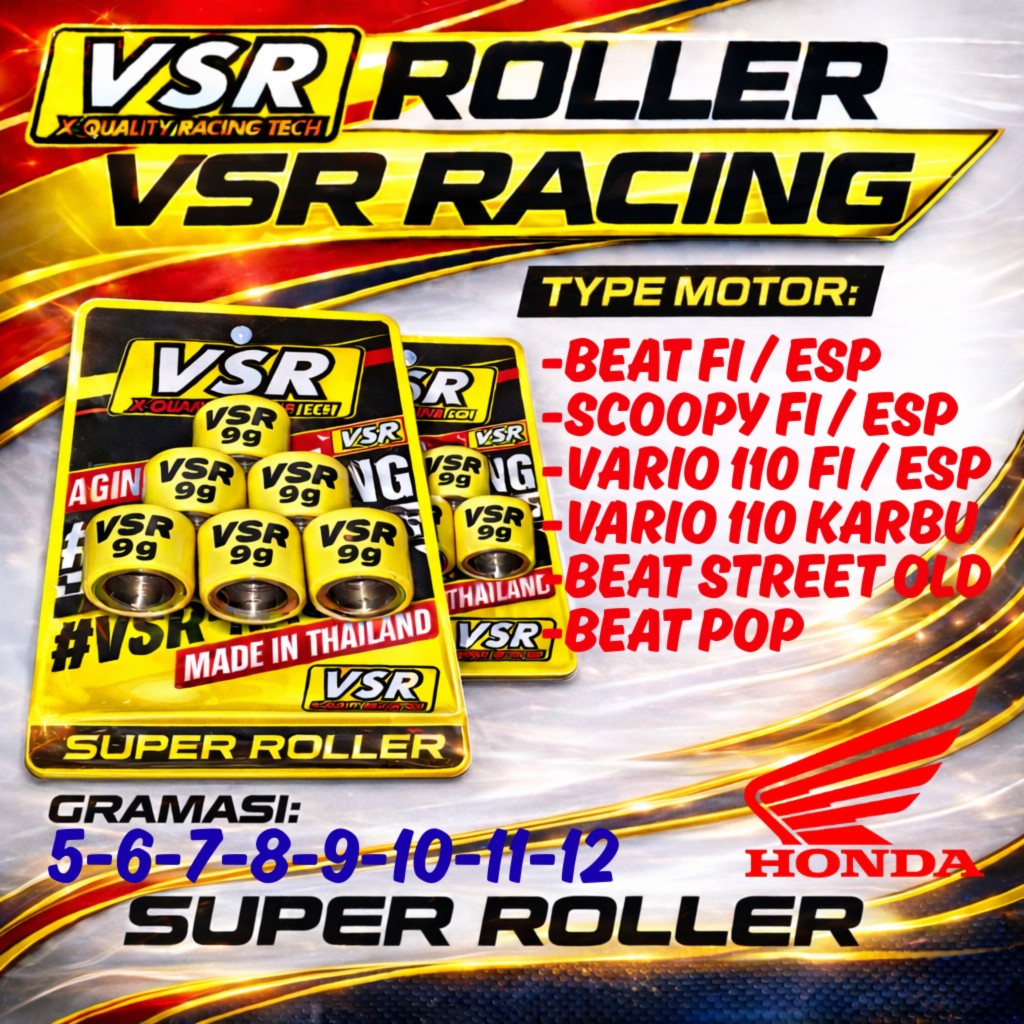 Roller Beat Fi Roller Koma Vario 110 Roller Racing Scoopy Fi VSR Racing