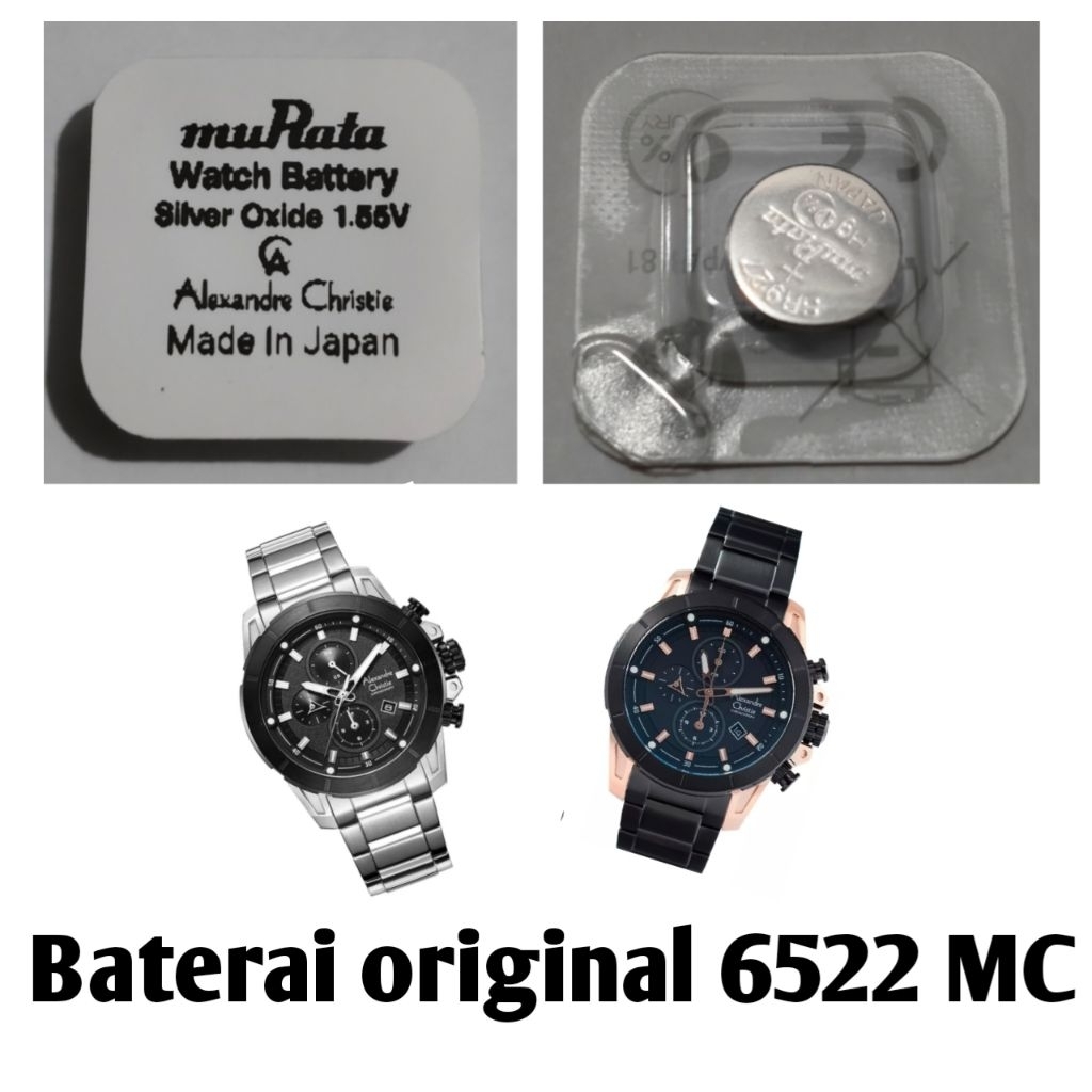 Baterai jam Alexandre Christie original 6522MC