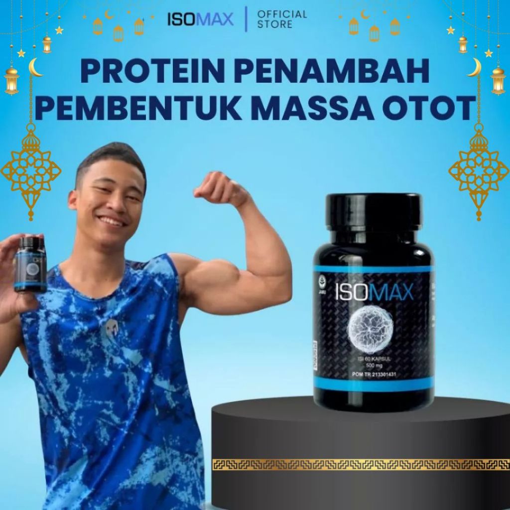 ISOMAX Protein Penambah Pembentuk Massa Otot Suplemen Gym Stamina Olahraga