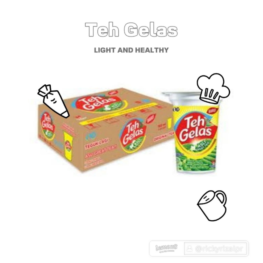 Teh Gelas Cup 1 Dus Isi 24 Pcs - Minuman Teh Seduh Alami Murah