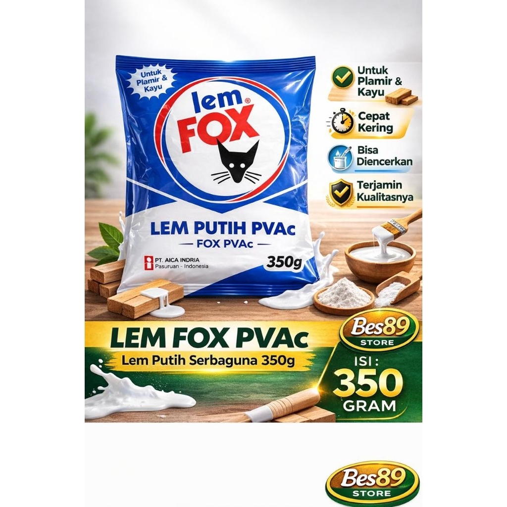 Lem Fox Putih / Lem Putih / Lem Fox Serbaguna / Lem Fox 350