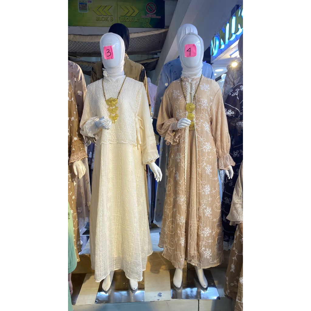 Gamis wanita santily rompi/vest kekinian