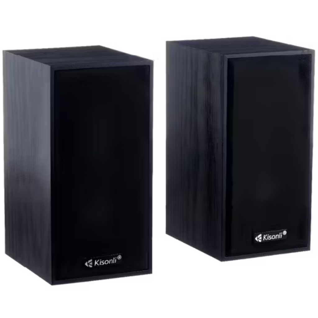 Speaker Kayu wood Classic for komputer pc laptop kabel