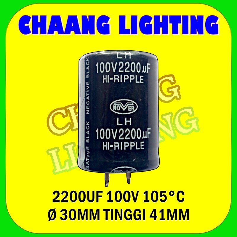 2200UF 100V 105°C CAPASITOR ELCO 2200UF 100VOLT KAPASITOR ELKO 2200UF 100V