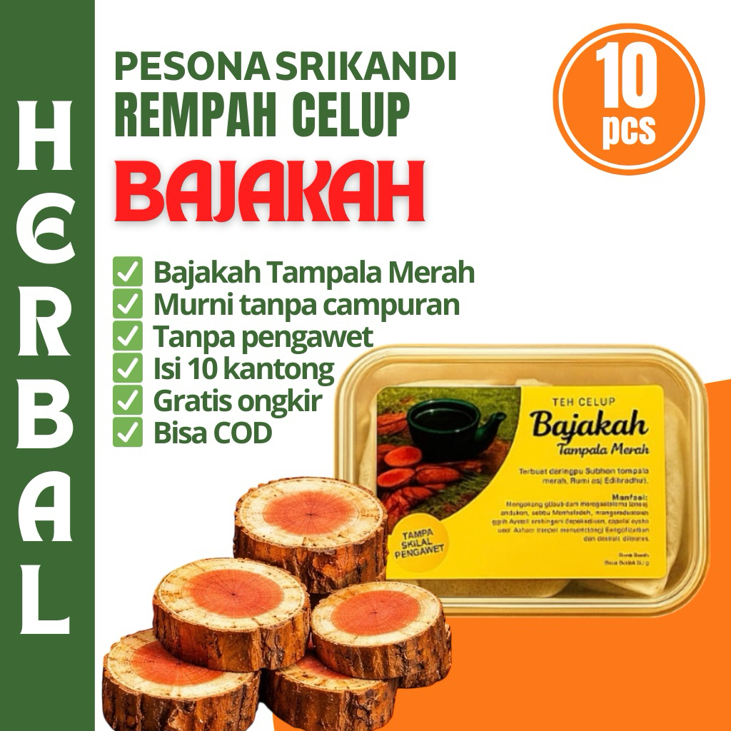 Teh Celup Bajakah Tampala Merah isi 10 kantong