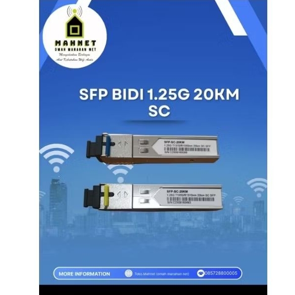 SFP BIDI 1.25G 20KM SC