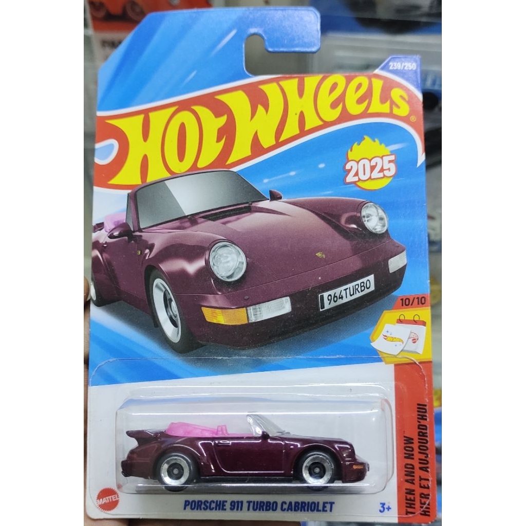 Hot Wheels Porsche 911 Turbo Cabriolet Hitam