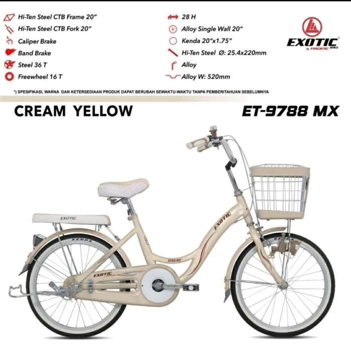 Sepeda Mini 20 EXOTIC 9788 MX sepeda anak cewe mini 20inch exotic