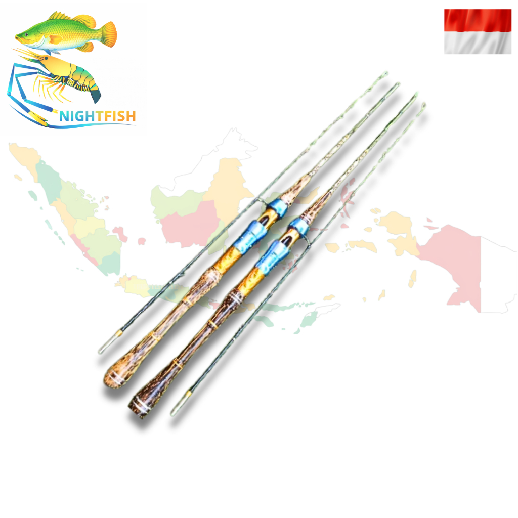 joran pancing udang/ikan bahan gagang kayu Nibung