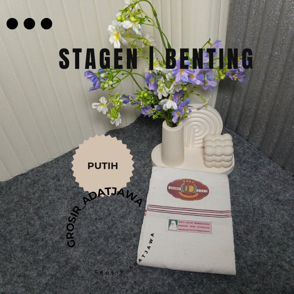 Benting 5meter | kendit | stagen cap djagung pisang asli | stagen asli | ikat perut pasca melahirkan