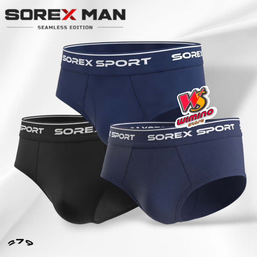 W279 (3 - 12) Sorex Man Celana Dalam Pria Dewasa, Celana Dalam  Pria Sorex Size S - XXL