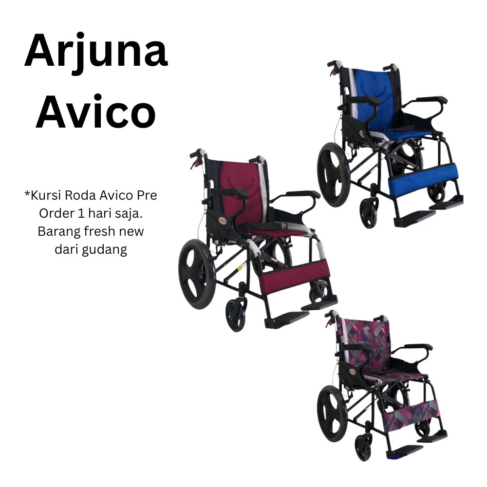 Kursi Roda Travelling Travel Lipat Roda Kecil Arjuna Avico