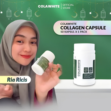 Colawhite Kapsul Kolagen Pemutih | Mencerahkan dan Bantu Memutihkan Kulit | BPOM dan Aman