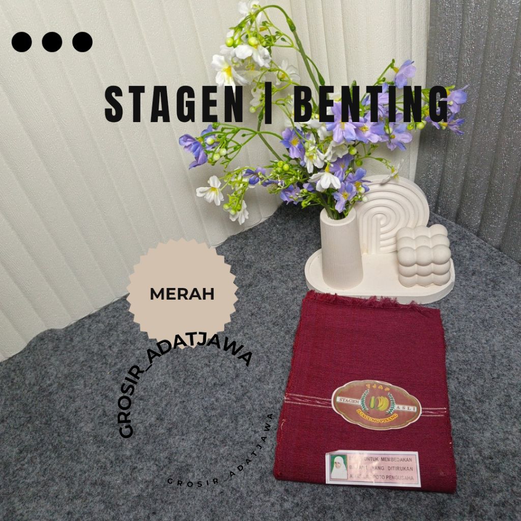 Benting 10meter | kendit | stagen cap djagung pisang asli | benting cap djagung pisang | ikat perut 