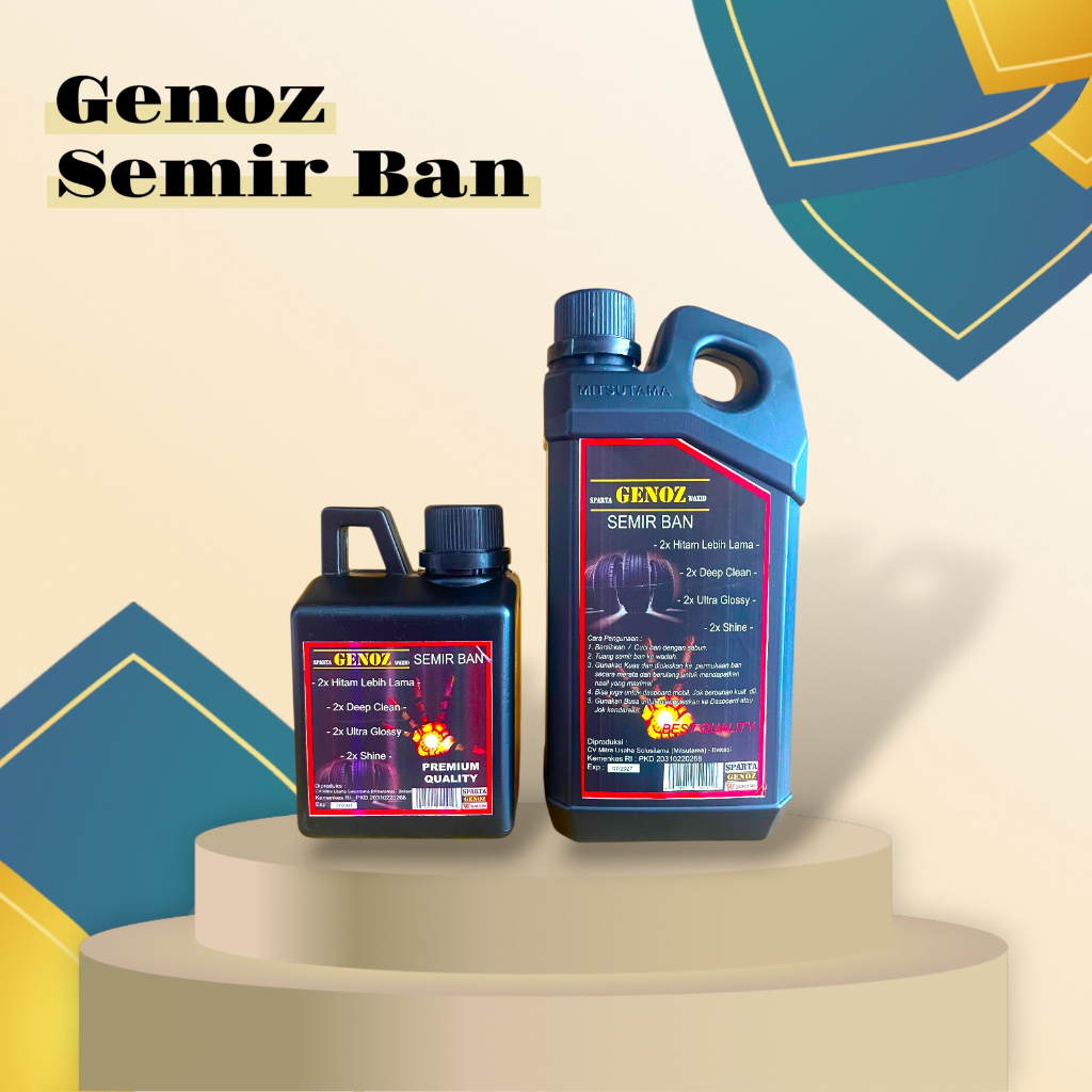 GENOZ Semir Ban PREMIUM 2x Lebih KENTAL - Semir Ban Mobil - Semir Ban Motor