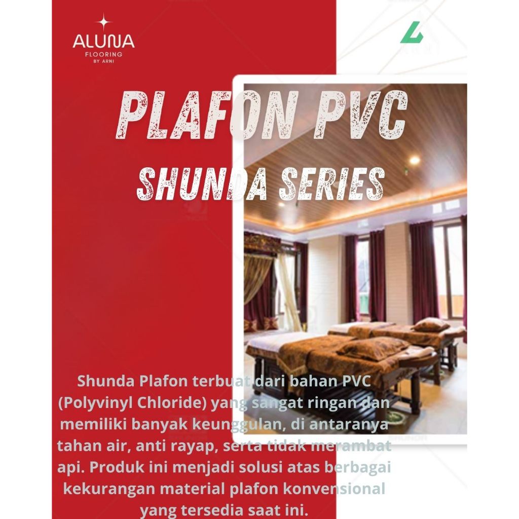 PLAFON PVC LAIV | Atap Atap Rumah PVC | Plafon Motif Wood | Dekorasi Rumah |