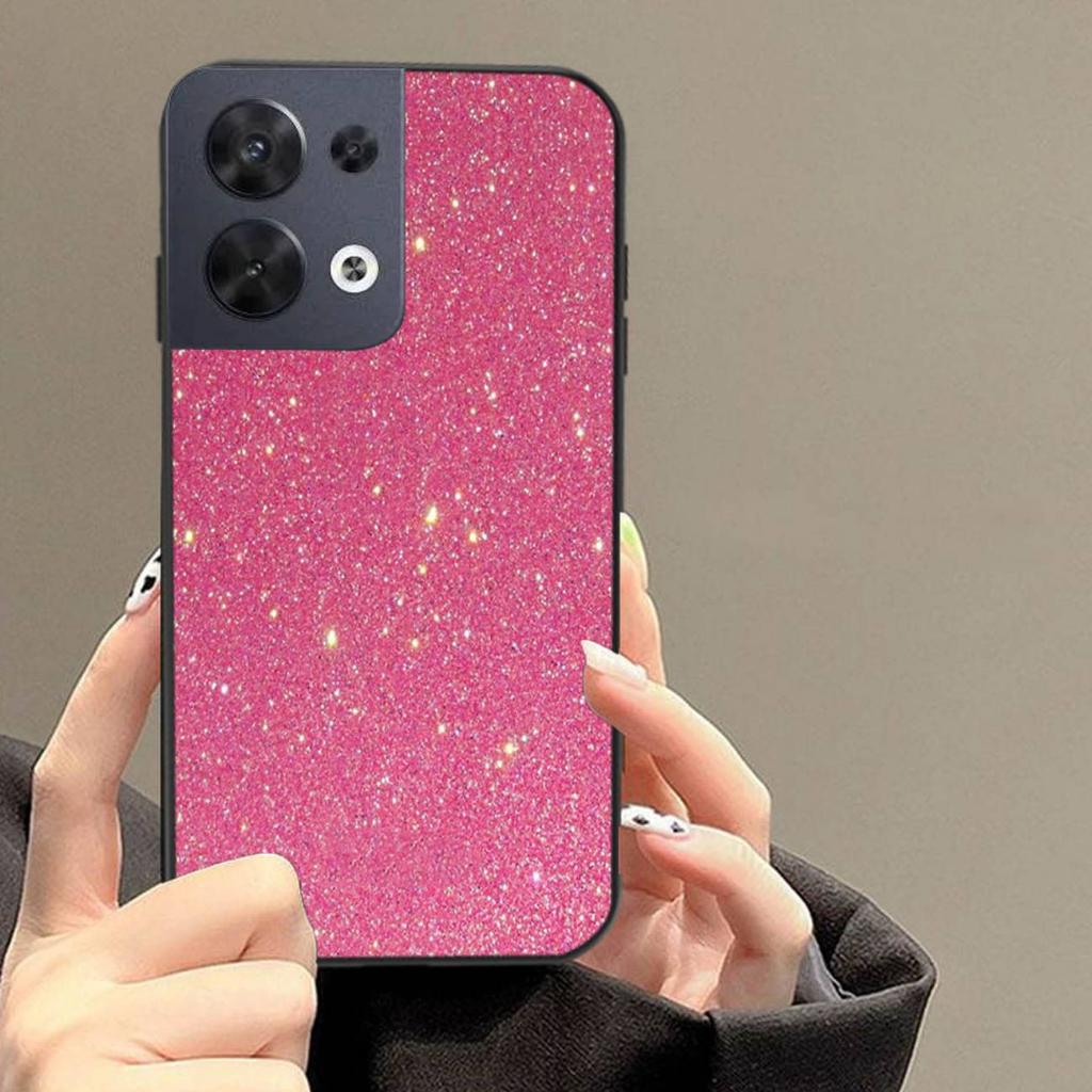 GK379  (OPPO RENO 8 4G) Softcase Kaca OPPO RENO 8 4G - Case OPPO RENO 8 4G - Casing hp OPPO RENO 8 4