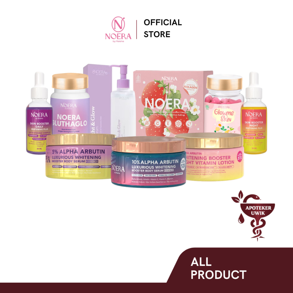 NOERA - HB Dosting Sultan 5% Alpha Arbutin Whitening Body Serum | HB Ungu Noera | HB Dosting
