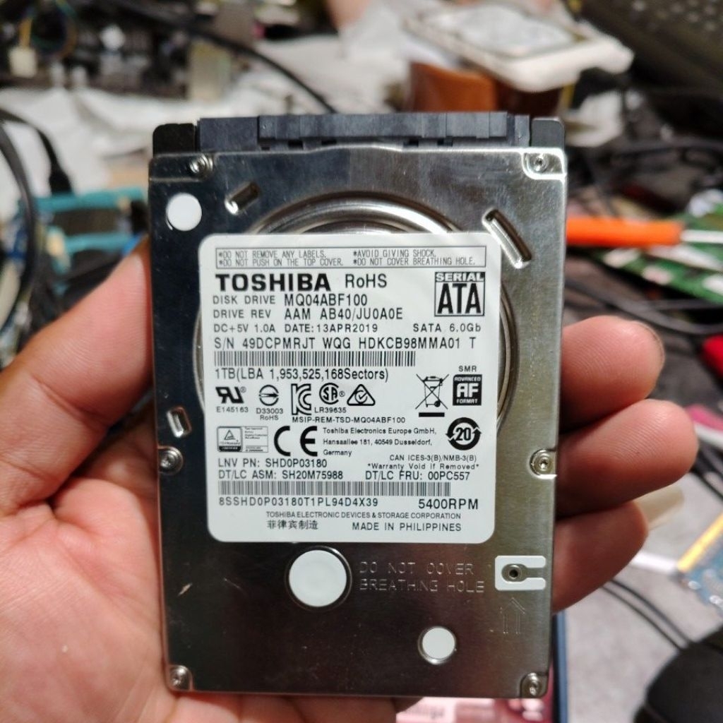 hardisk laptop Toshiba slim 1 TB