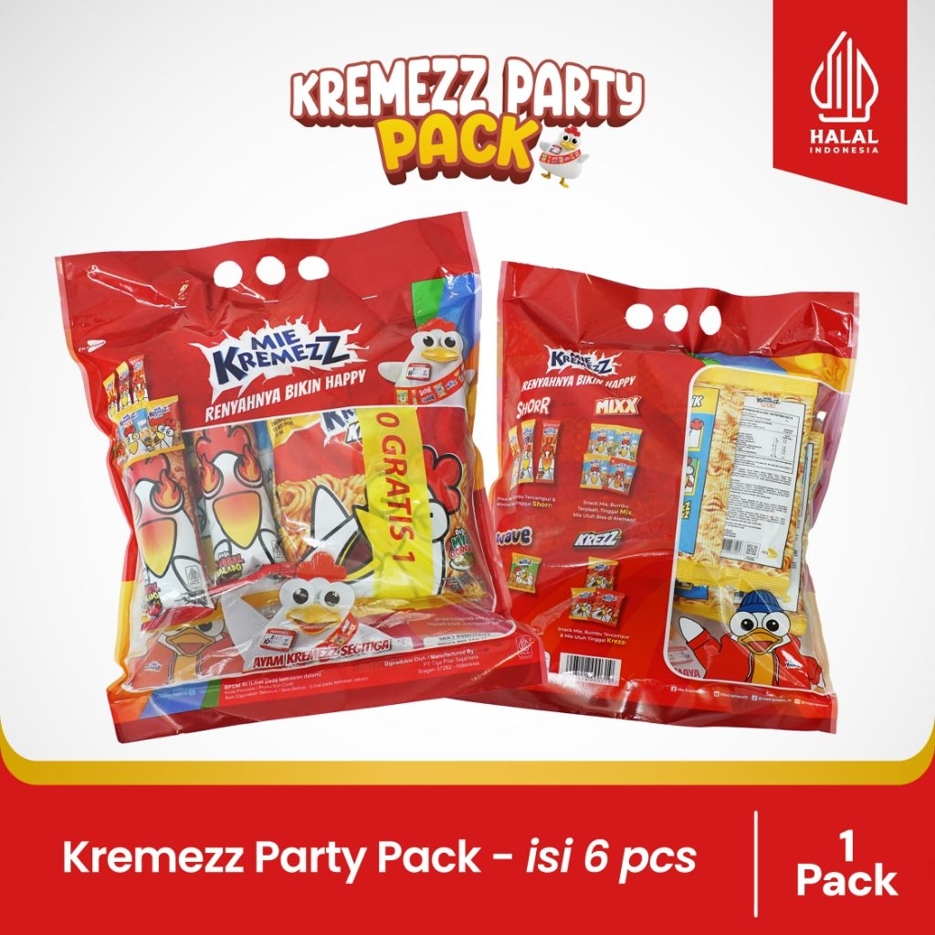 Mie Kremezz Pack - Isi 6 pcs Mie Kremezz - 1 Pack