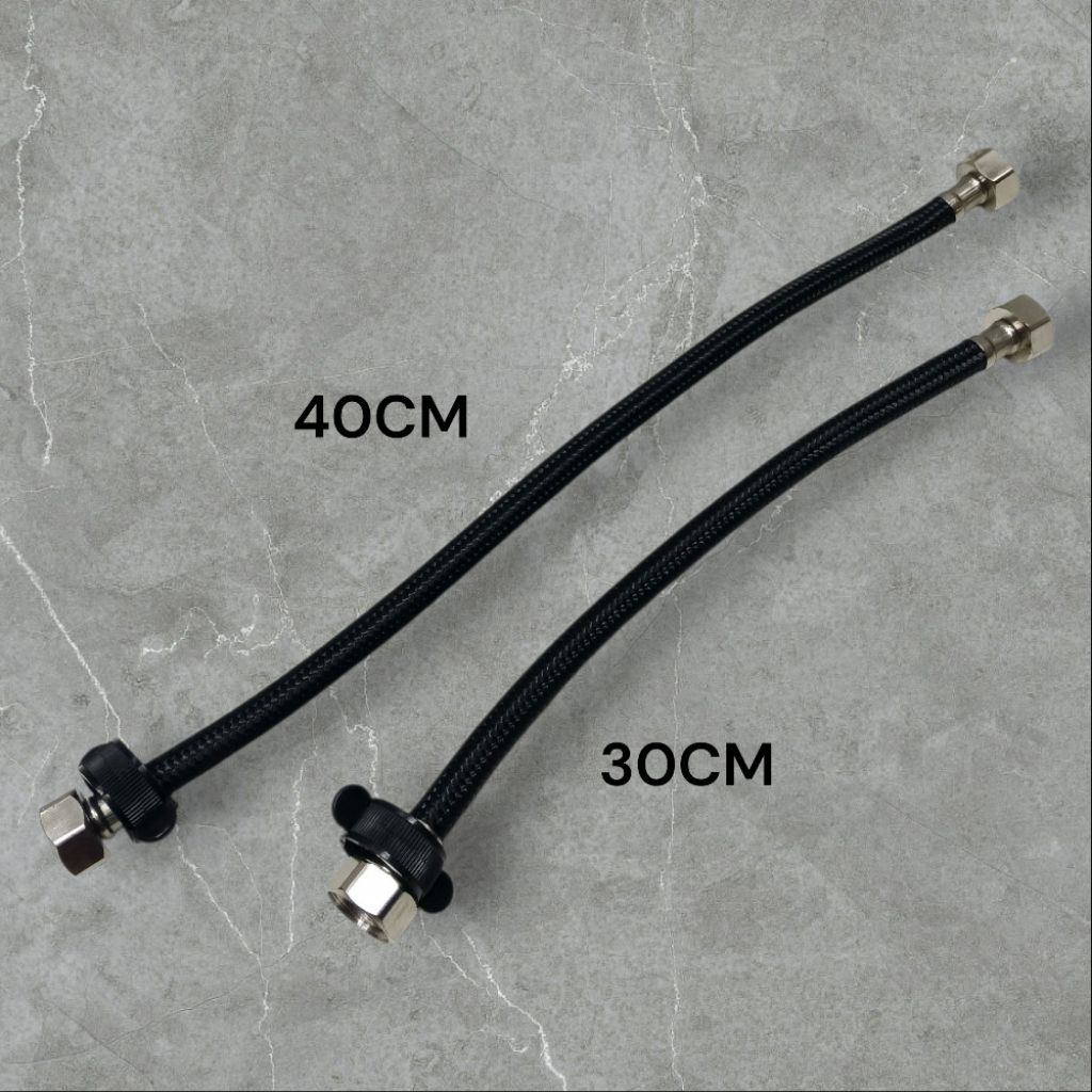 Selang Fleksibel anyam hitam/selang fleksibel 30&40CM/sambungan selang shower/selang shower murah