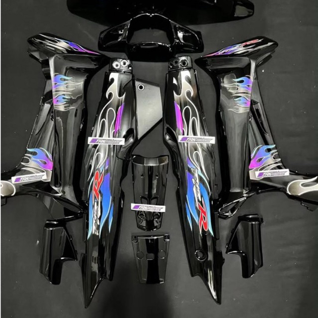 STRIPING FIZR HITAM API NEW BIRU UNGU