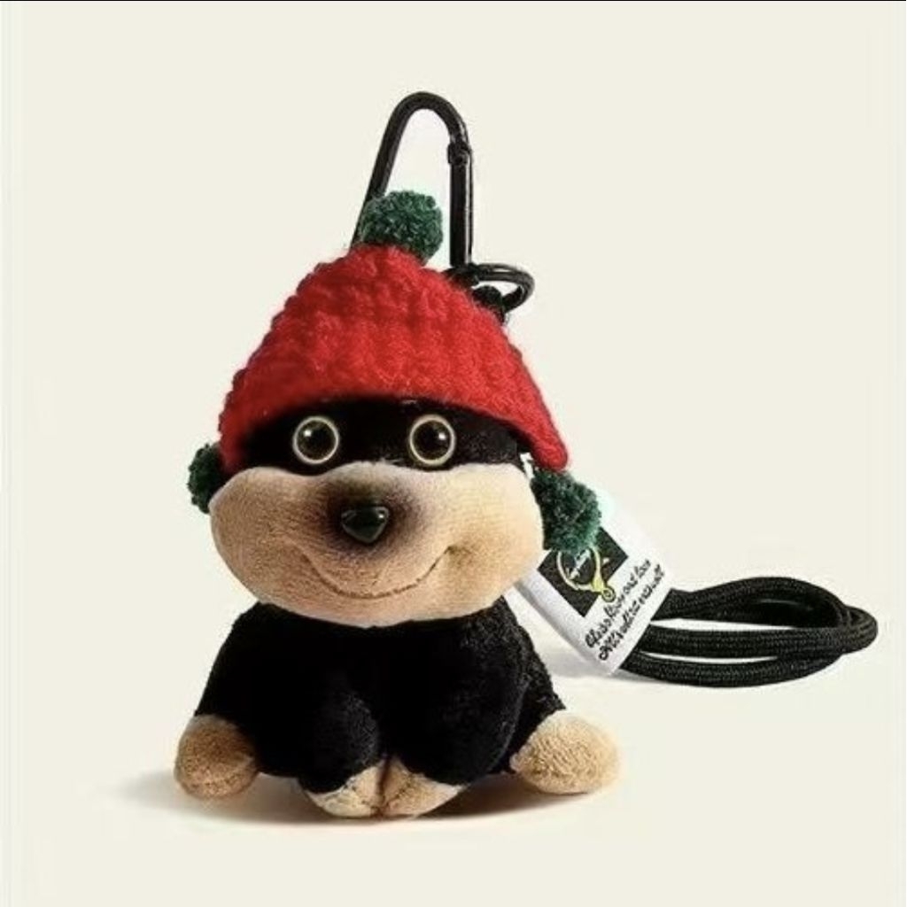 Gantungan tas boneka anjing lucu