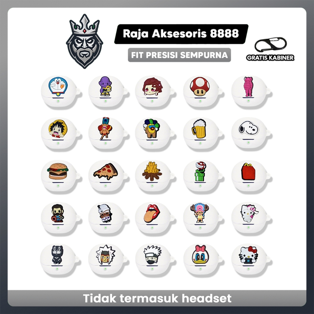 SoundPeats Clear Karakter & Jibbitz Softcase Soundpeats Clear