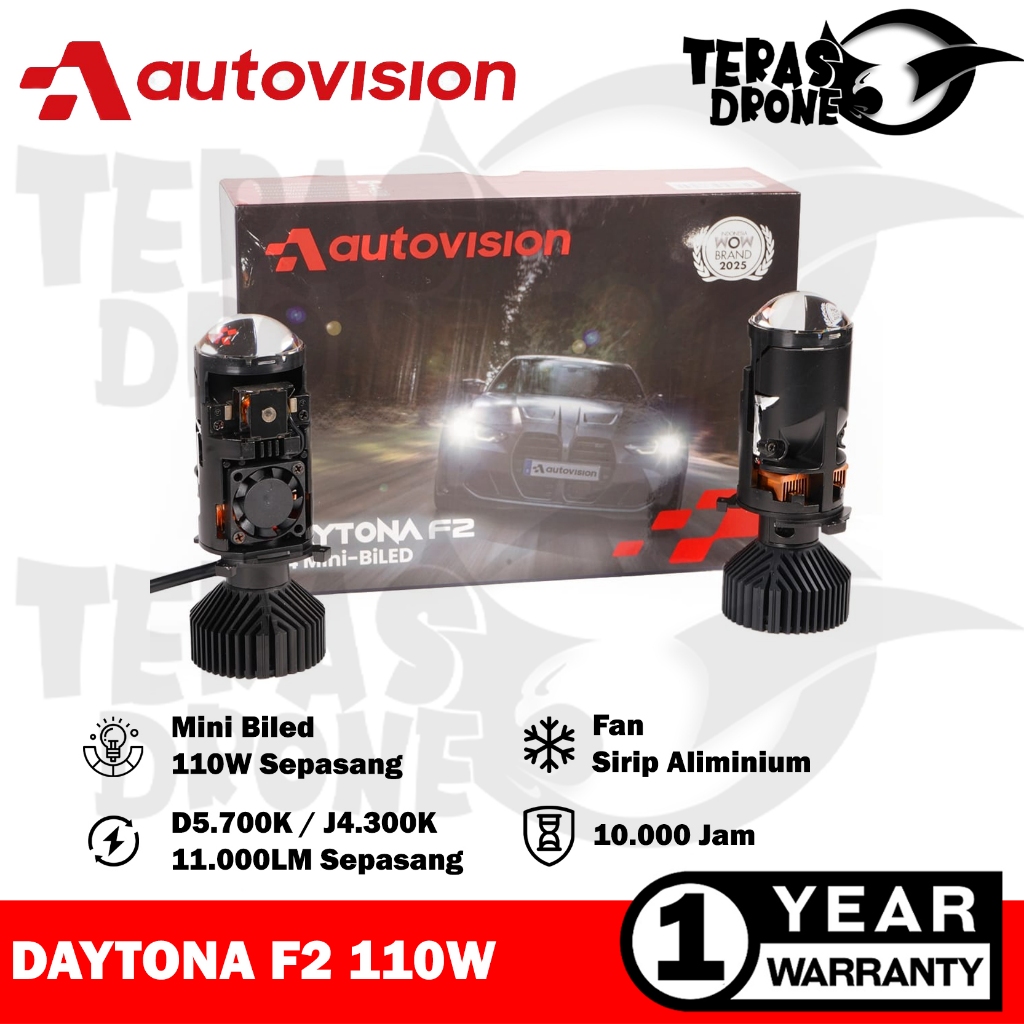 Mini BiLED H4 Autovision Daytona F2 Hi/Low 110W 5700K