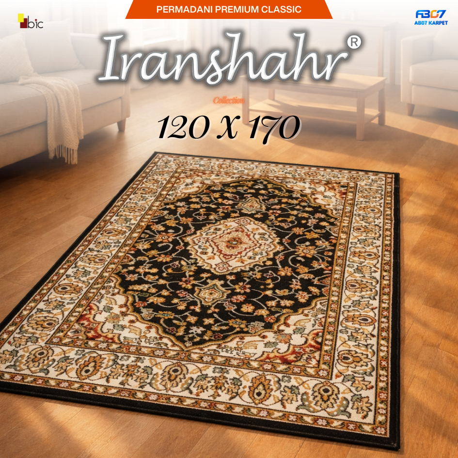AB07 - Karpet Iranshahr 120 x 170 Permadani Premium Iranshar Klasik Vintage TERMURAH