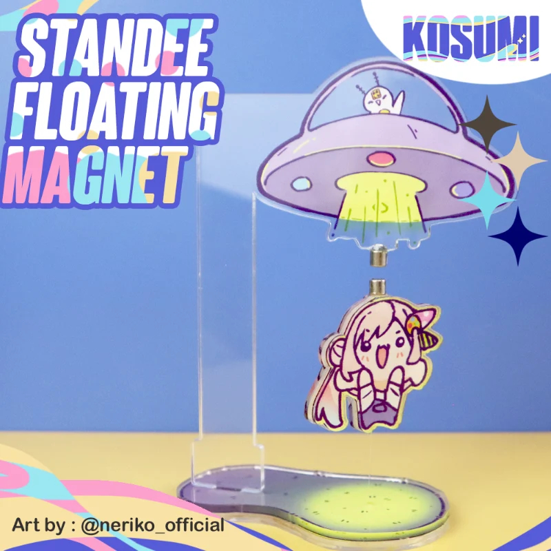 Custom Standee Akrilik Melayang / Custom Standee Acrylic Magnet Levitation - Kosumi