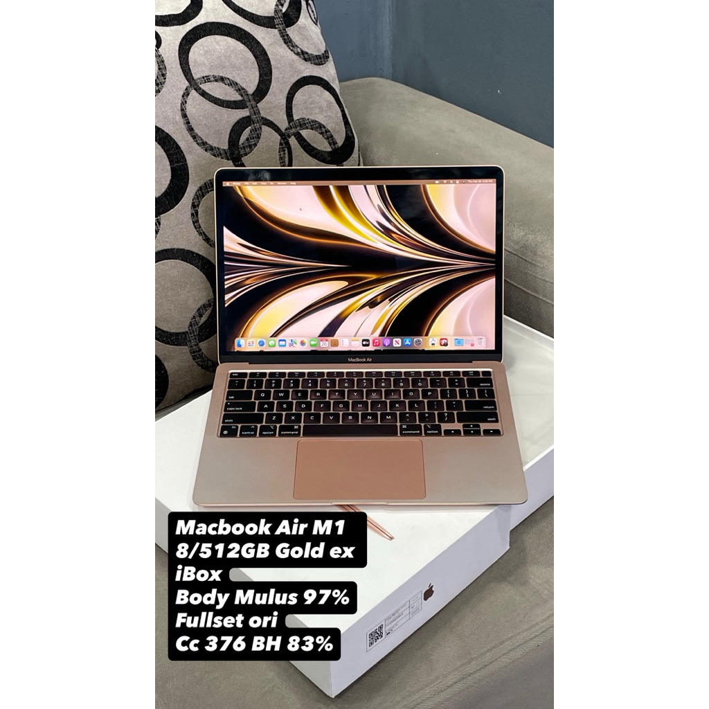 Macbook Air M1 13” 8/512GB Gold ex iBox
