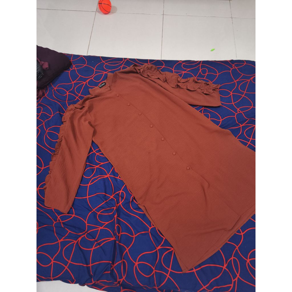 preloved tunik terracota