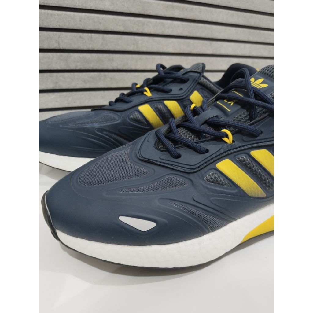 Adidas ZX 2K BOOST 2.0 Men's Shoes Orange Navy size 43 Sepatu Adidas ZX