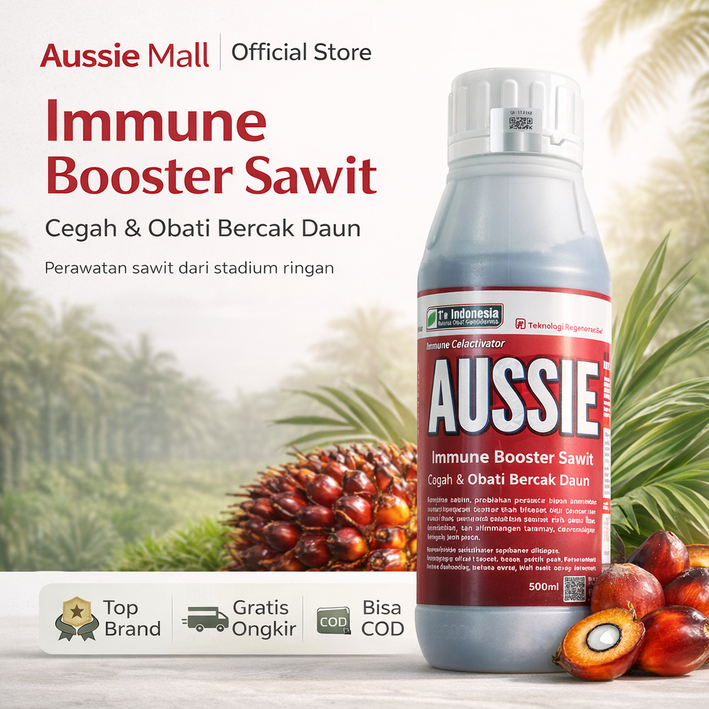 AUSSIE Obat Jamur Ganoderma Sawit 500ml – Zat Stimulan & Pencegah Busuk Batang