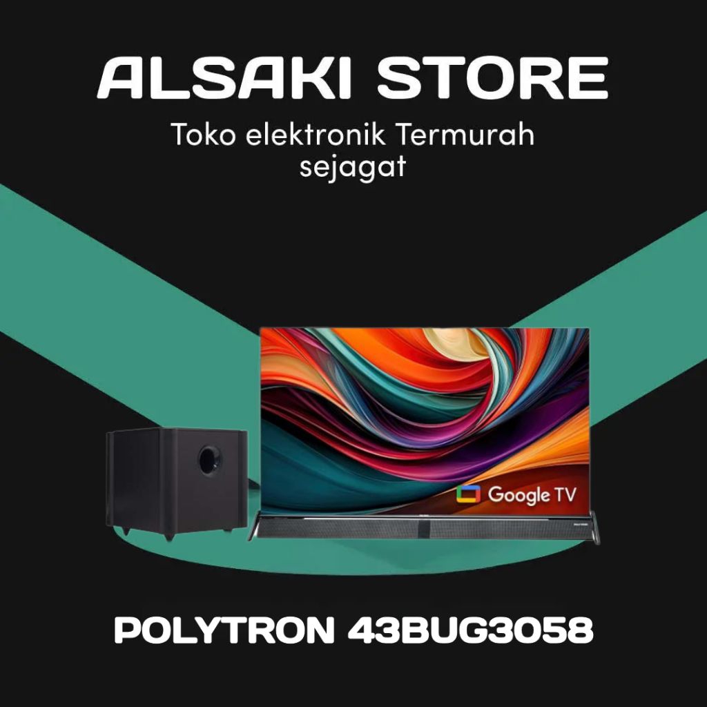 POLYTRON 43BUG3058 4K GOOGLE TV SOUNDBAR 43 inch