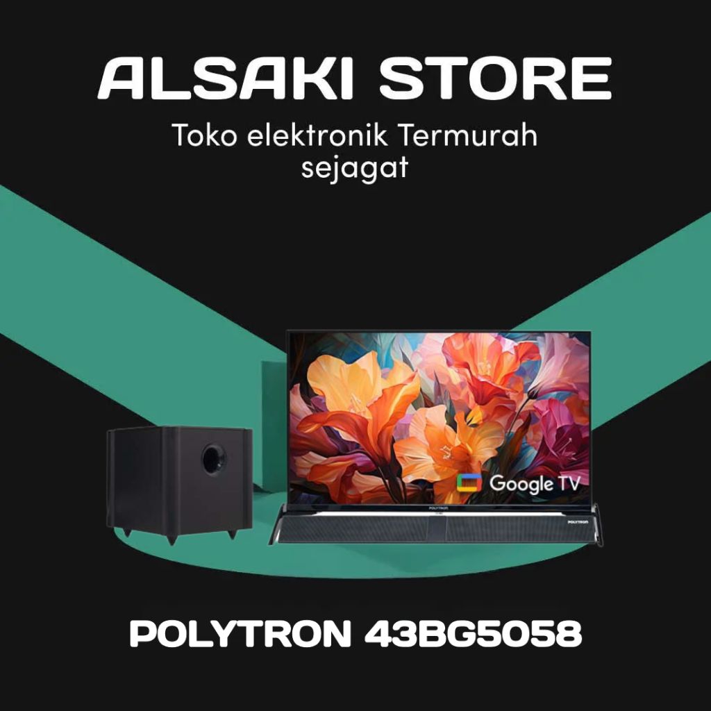 POLYTRON 43BG5058 HD GOOGLE TV SOUNDBAR 43 inch