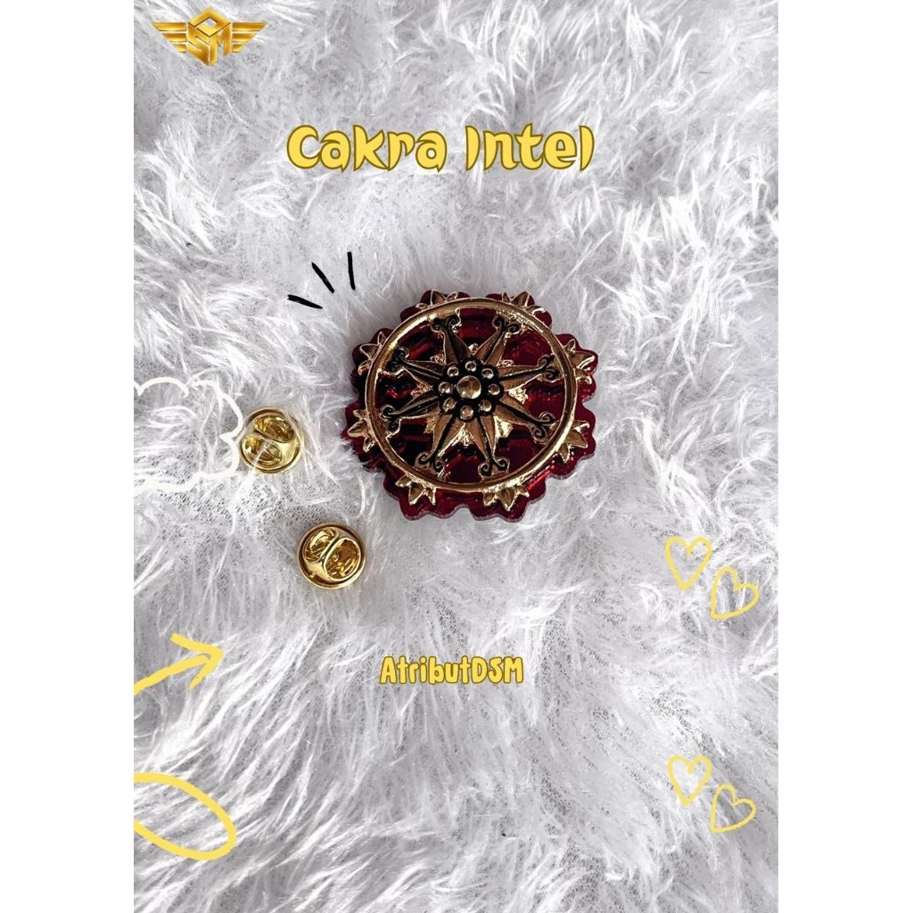 Pin Cakra Intel / Pin Cakra Intelkam / Pin Cakra / Pin Intelkam  / Pin Roda Cakta Intel / Pin Bintan