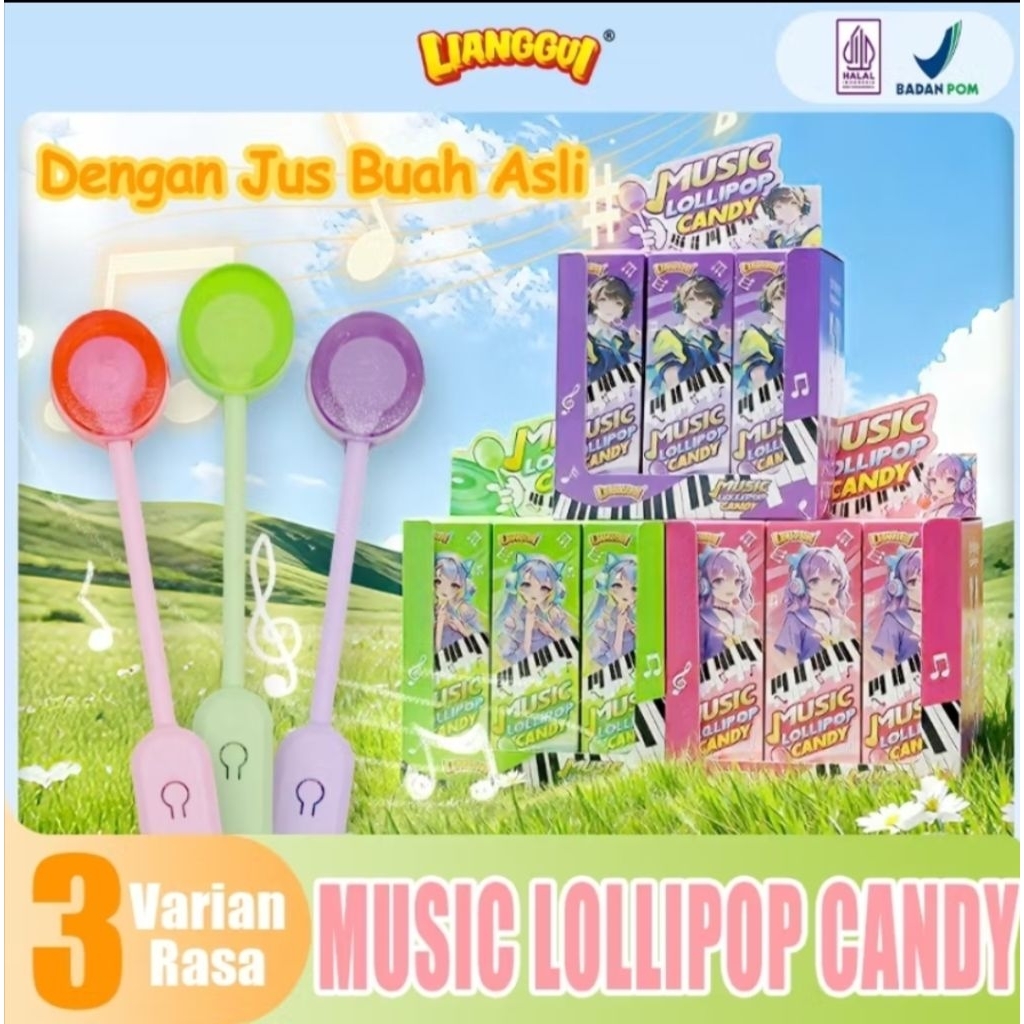 Permen music lolipop