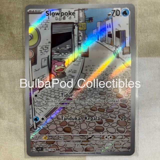 Pokemon TCG Indonesian Slowpoke SV1V 082/078 AR Violet ex
