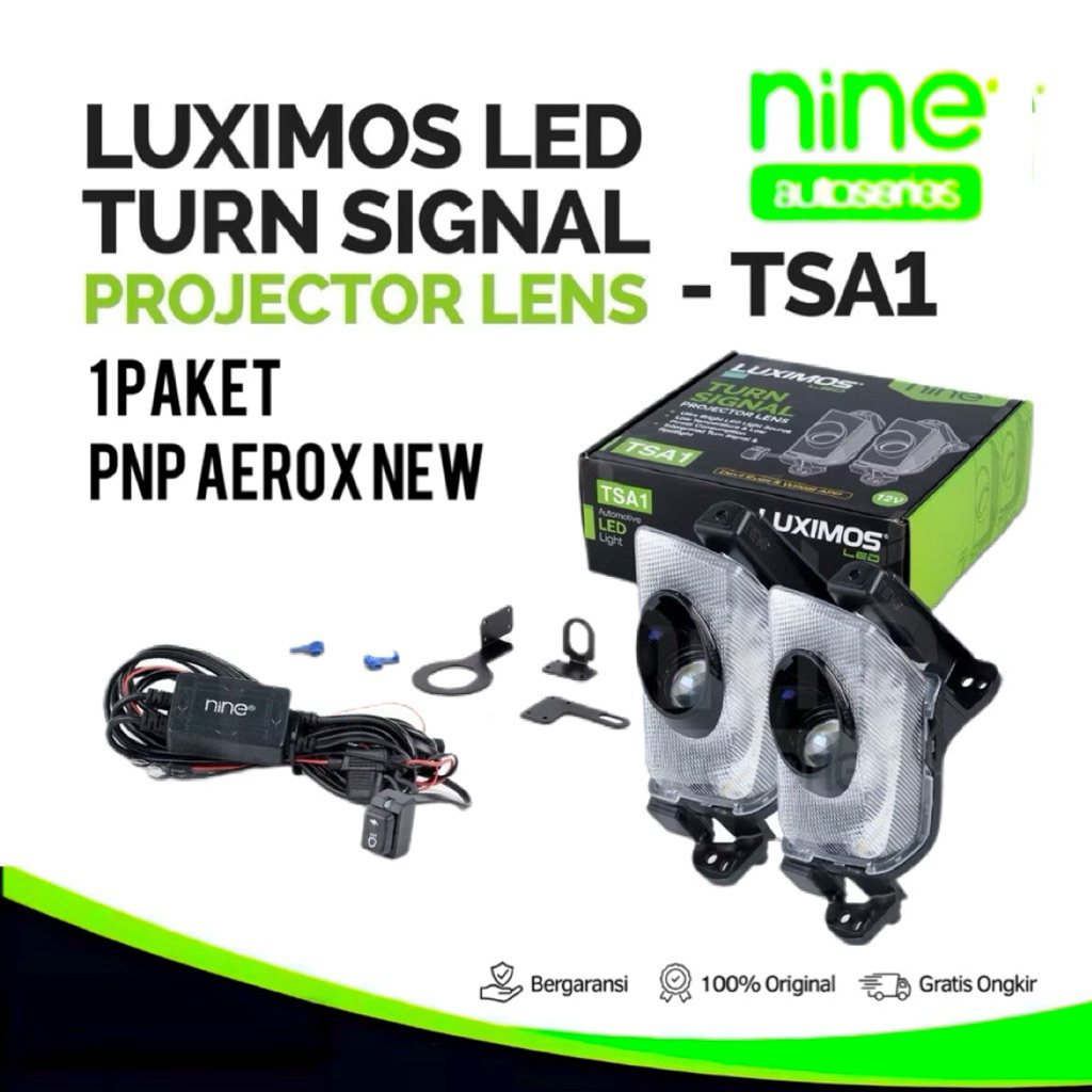 Paketan Lampu Sein 2mode D2 Laser dan Alis RGB App Aerox New Tinggal Pasang Nine